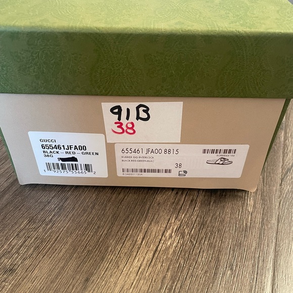 Gucci slides “GG Interlock Black-Red-Green” Women’s 38 - Picture 4 of 8